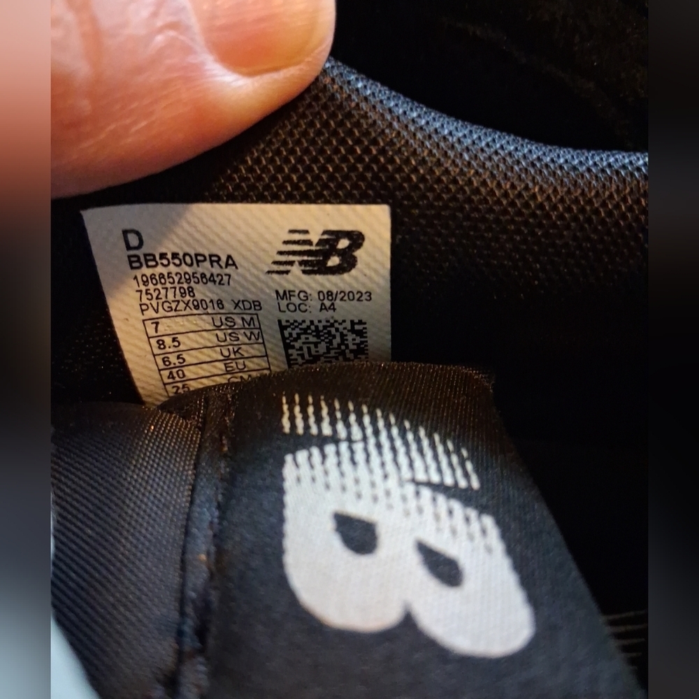 New Balance 550 Black Grey Matter Size M7/W8.5 - Picture 9 of 9